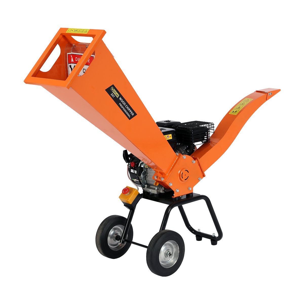 V240-WCP-Z07-ORBK-70184-00 Ducar 7hp Wood Chipper Shredder Mulcher Grinder Petrol Orange - Image 1