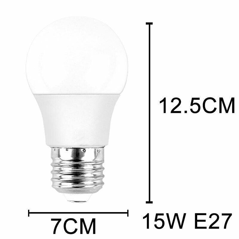 V255-B27BULBR-W-10-97648-00 10 PCS 220V 15W NEW LED Radar Sensor Motion Bulb E27 B22 Smart Security Light Lamp Globe Bulb - Image 1