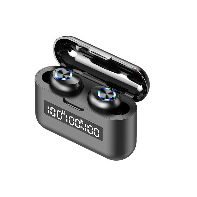 V255-F9-BL-52130-00 Wireless Bluetooth 5.1 Earphones Headphones Earbuds Headset - Image 1