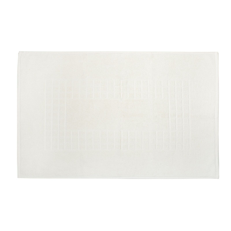 V262-CR-STK-017C-s-l1600-12-00 Microfiber Soft Non Slip Bath Mat Check Design (Cream) - Image 1