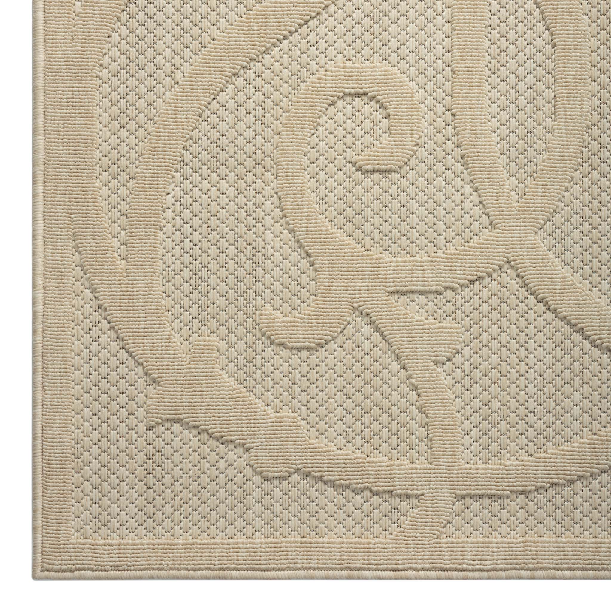 V262-LGH160230351CRE-172574-00 Alpha Outdoor Rug - Cream - 160x230 - Image 1