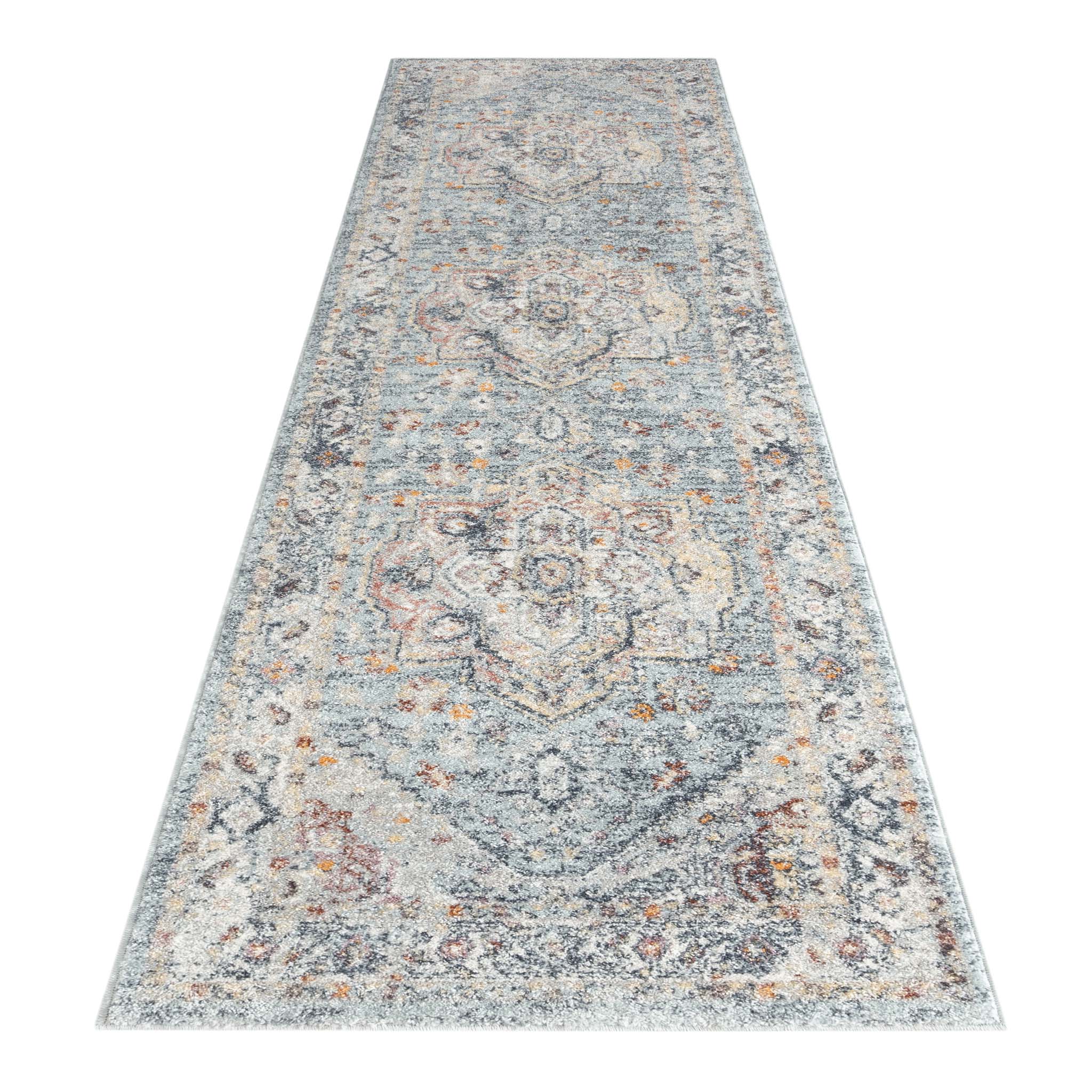 V262-LGH2403307404BLU-172748-00 Ornate Persian Vintage Rug - Blue - 240x330 - Image 1
