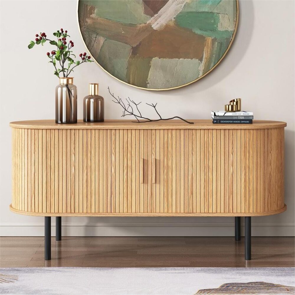 V264-TAB-726C-NTR-NA-1-202508041526-00 Ripple Sideboard with Sliding Doors — Earthy Elegance Redefined - Image 1
