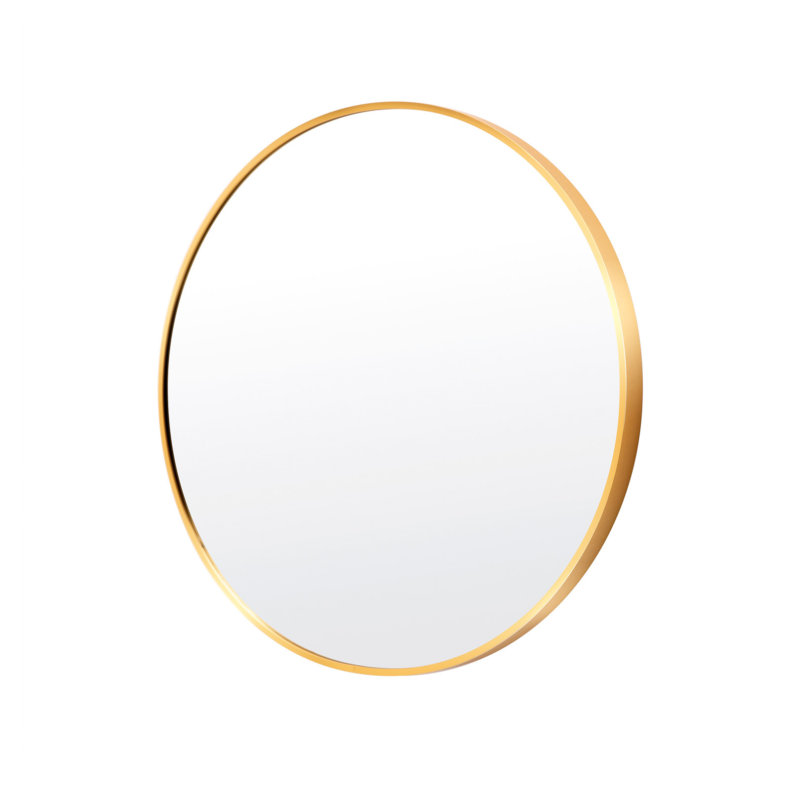 V274-FT-BM-ALUR-GLD70-FT-BM-ALUR-GLD70-00 Wall Mirror Round Aluminum Frame Bathroom 70cm GOLD - Image 1