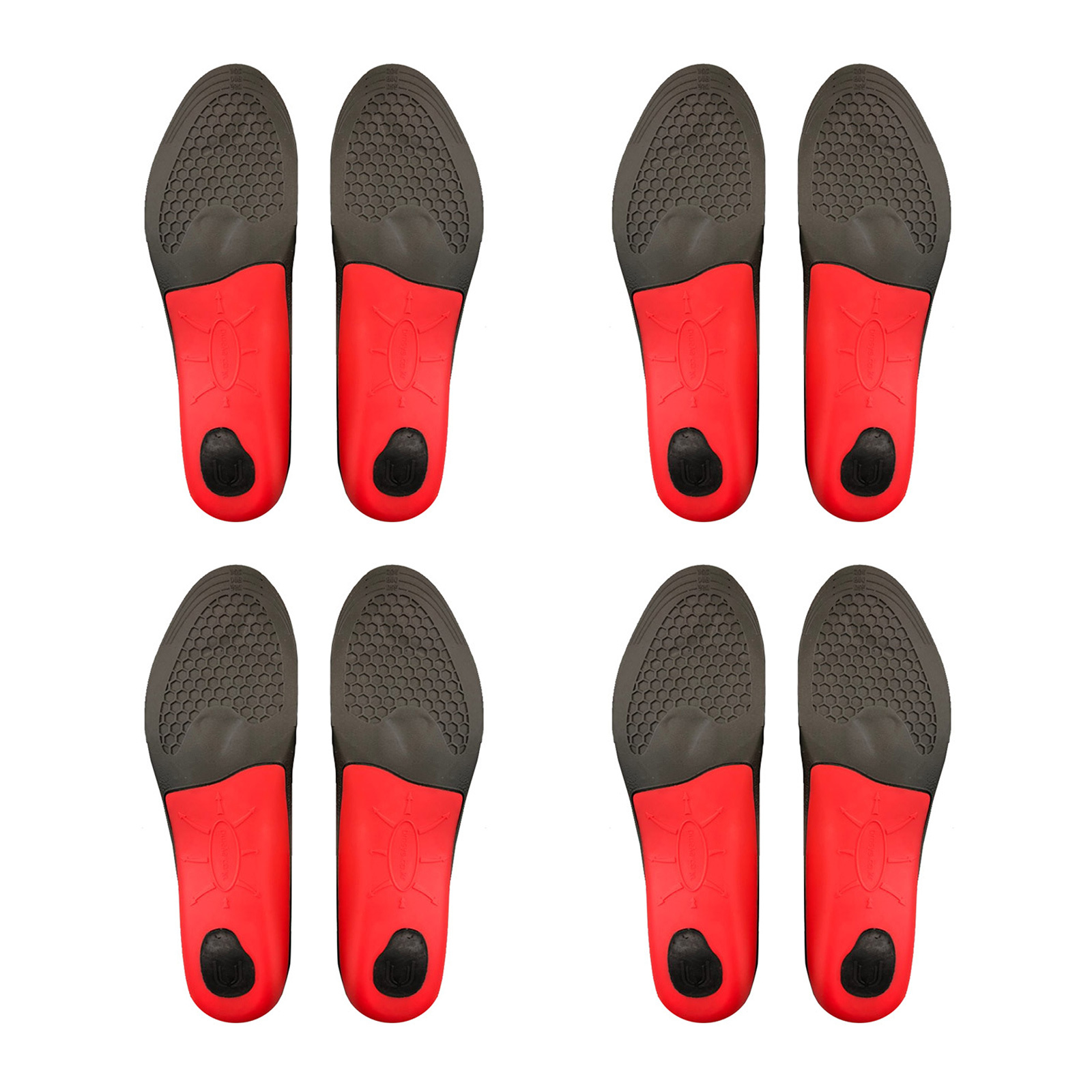 V274-GM-BI-INSOLE-FL-M4-52600-00 4X Pair Full Whole Insoles Shoe Inserts M Size Arch Support Foot Pads - Image 1