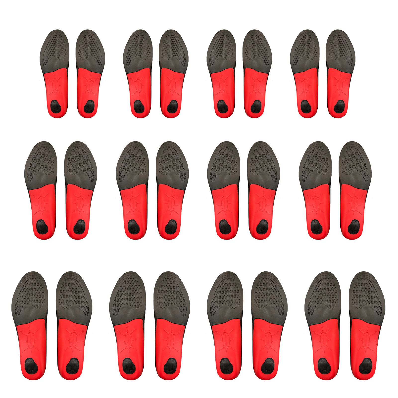 V274-GM-BI-INSOLE-FL-SML4-52594-00 4X Set Full Whole Insoles Shoe Inserts 3-Size Combo Arch Support Foot Pads - Image 1