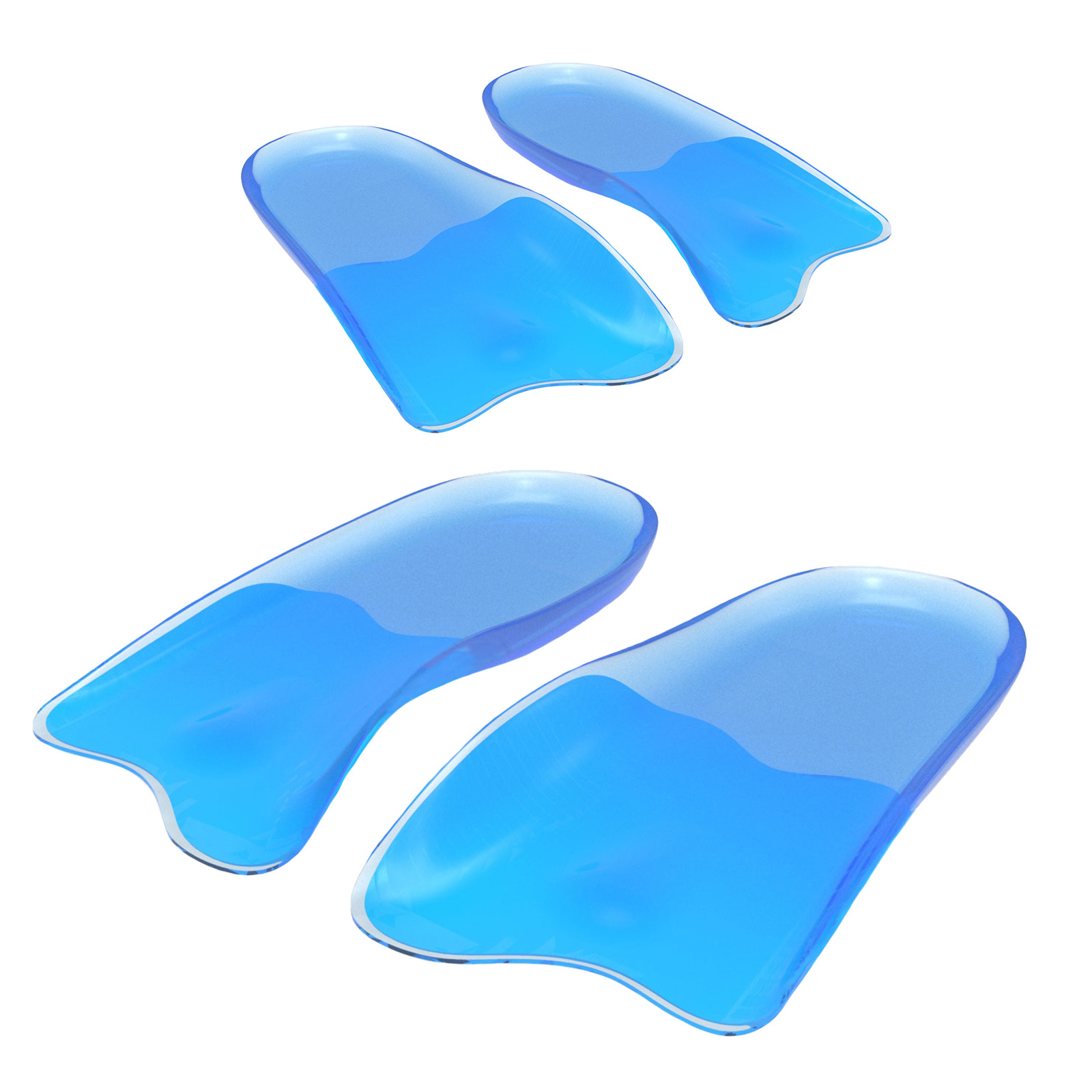 V274-GM-BI-INSOLE-HF-L2-52592-00 2X Pair Half Insoles Shoe Inserts L Size Gel Arch Support Foot Pad - Image 1