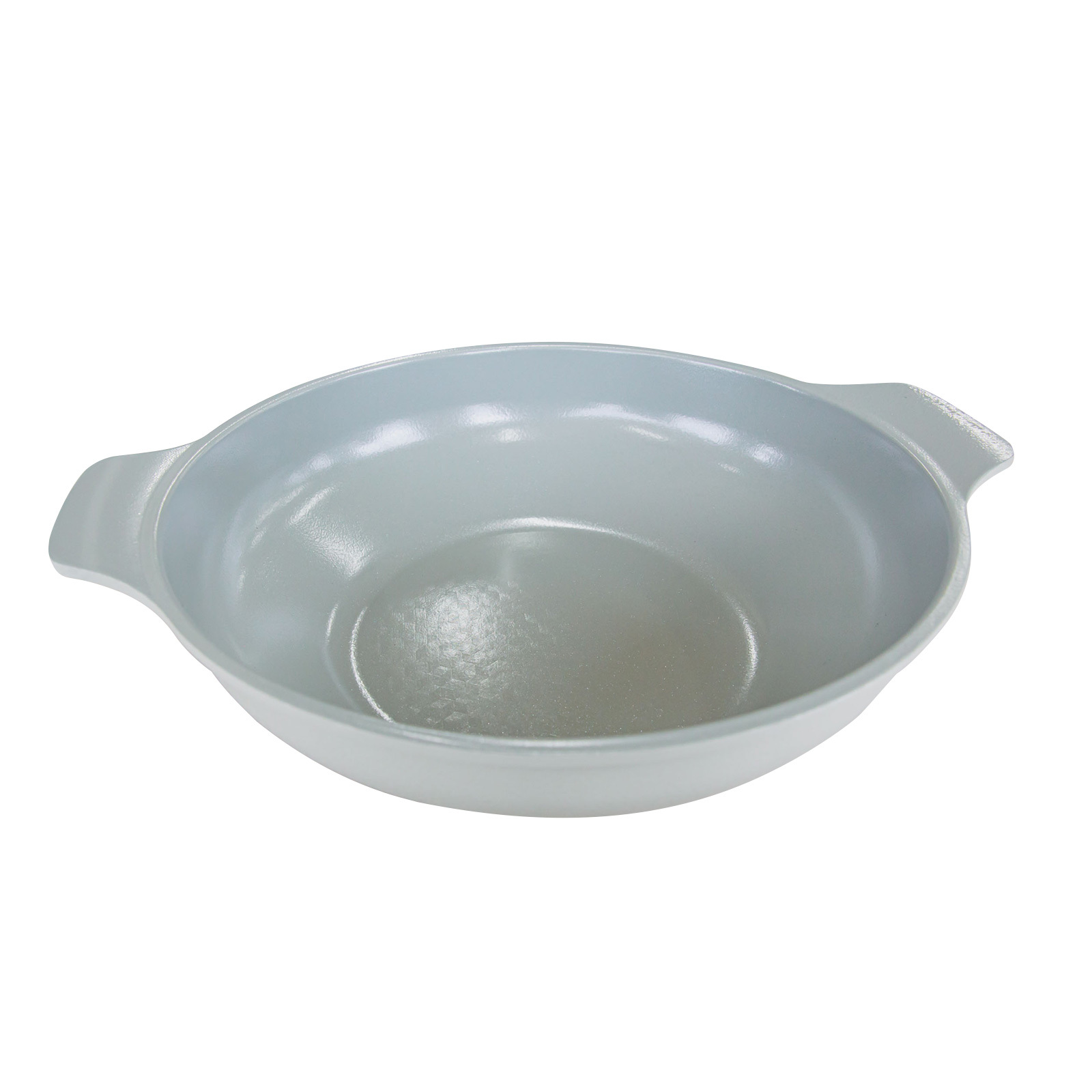 V274-HA-KO-COA2H28HICR-GY-43938-00 KOMAN Shinewon Vinch IH Two Hands Wok 28cm Ceramic Non-stick Titanium GREY - Image 1