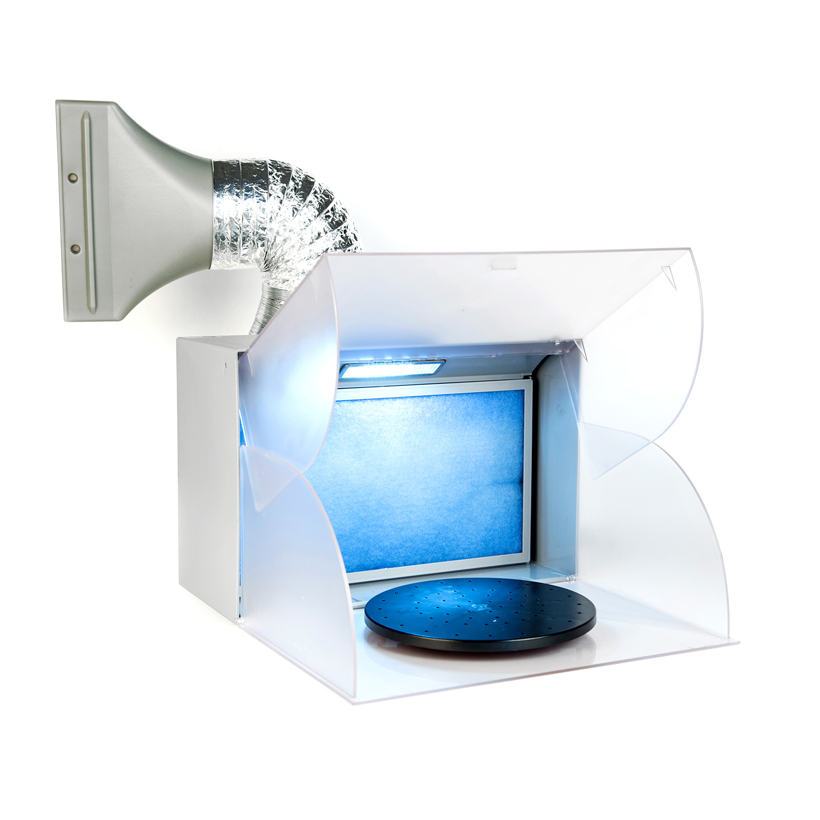 V274-HB-BD510-HB-BD510-00 Portable Exhaust Fan Air Brush Spray Booth with LED - Image 1
