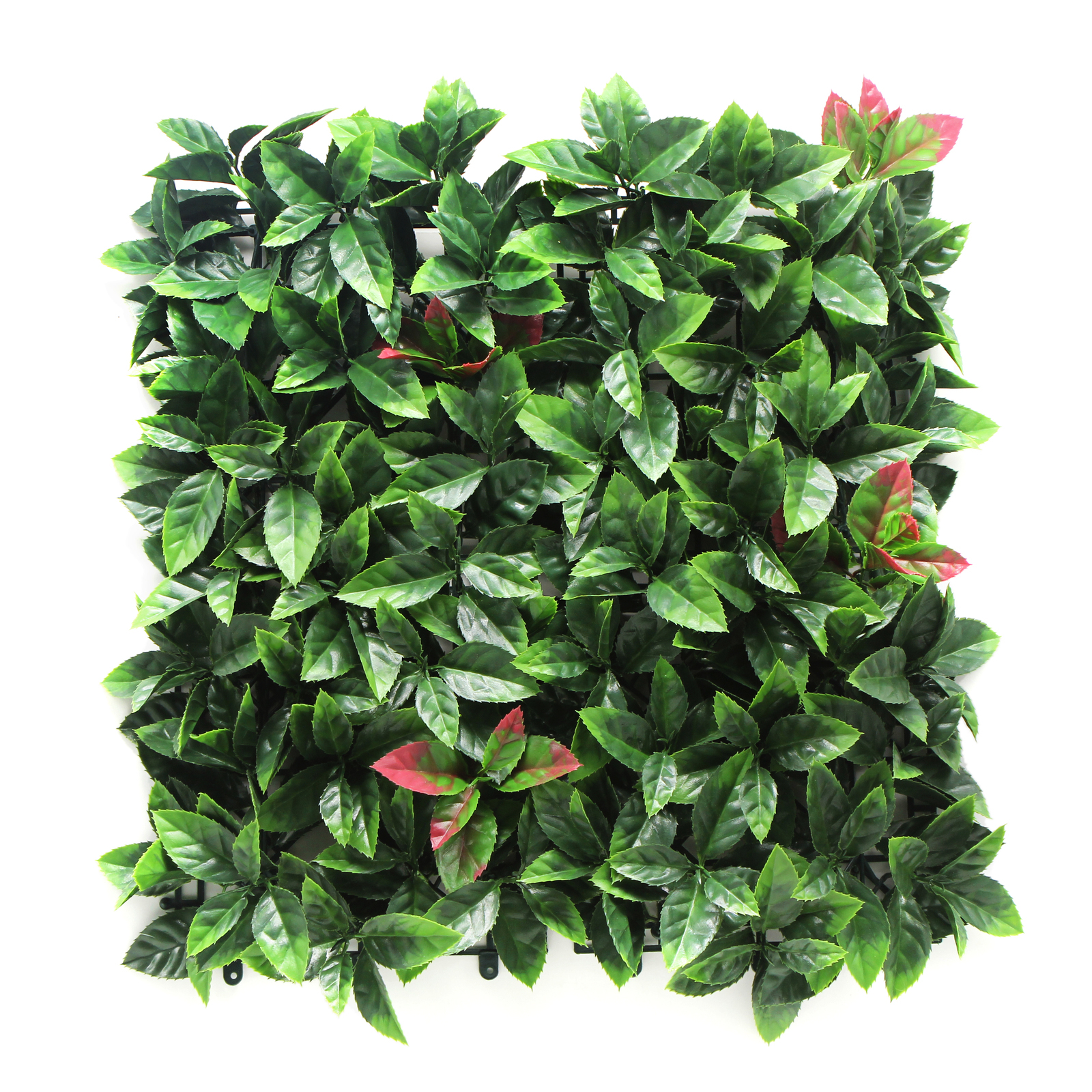 V278-12-X-CCGA008-PHOTINIA-66464-00 YES4HOMES 12 x Artificial Plant Wall Grass Panels Vertical Garden Tile Fence 50X50CM - Image 1