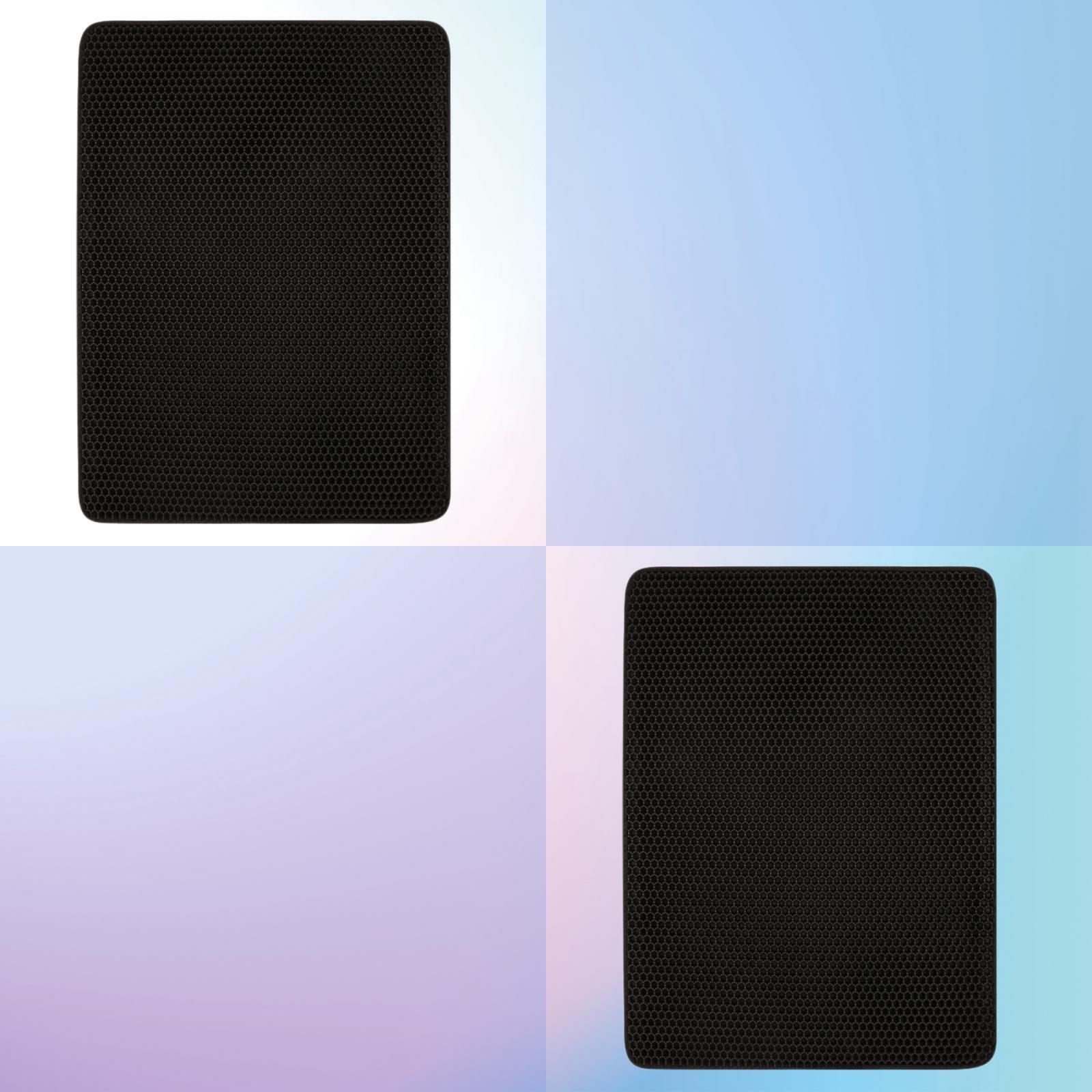 V278-2-X-68281-LITTER-TRAP-MAT-78738-00 YES4PETS 2 X Double Layer Cat Litter Tray Trap Mat Catch Cat Litter House Box Pad Toilet Mat - Image 1