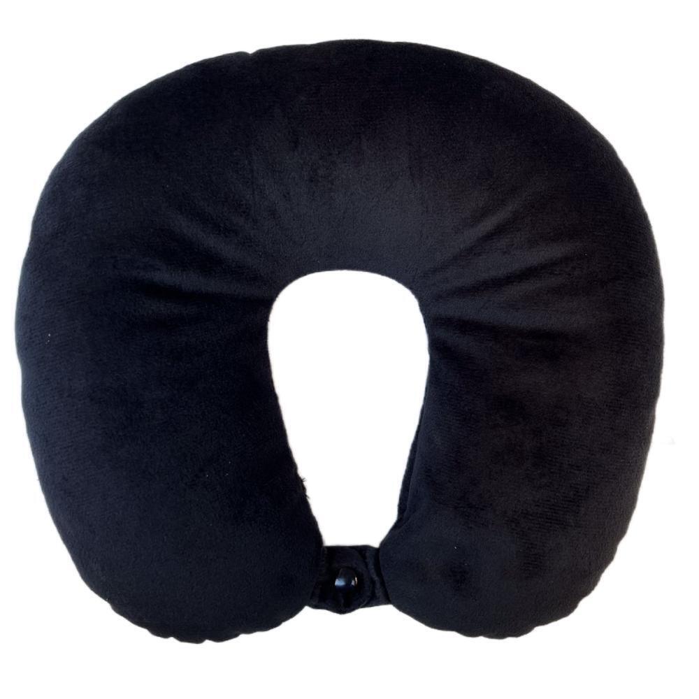 V278-58371-TWO-NECK-PILLOW-173855-00 2 X Portable U Shaped Travel Neck Pillow Head Rest Cushion Microbead - Image 1