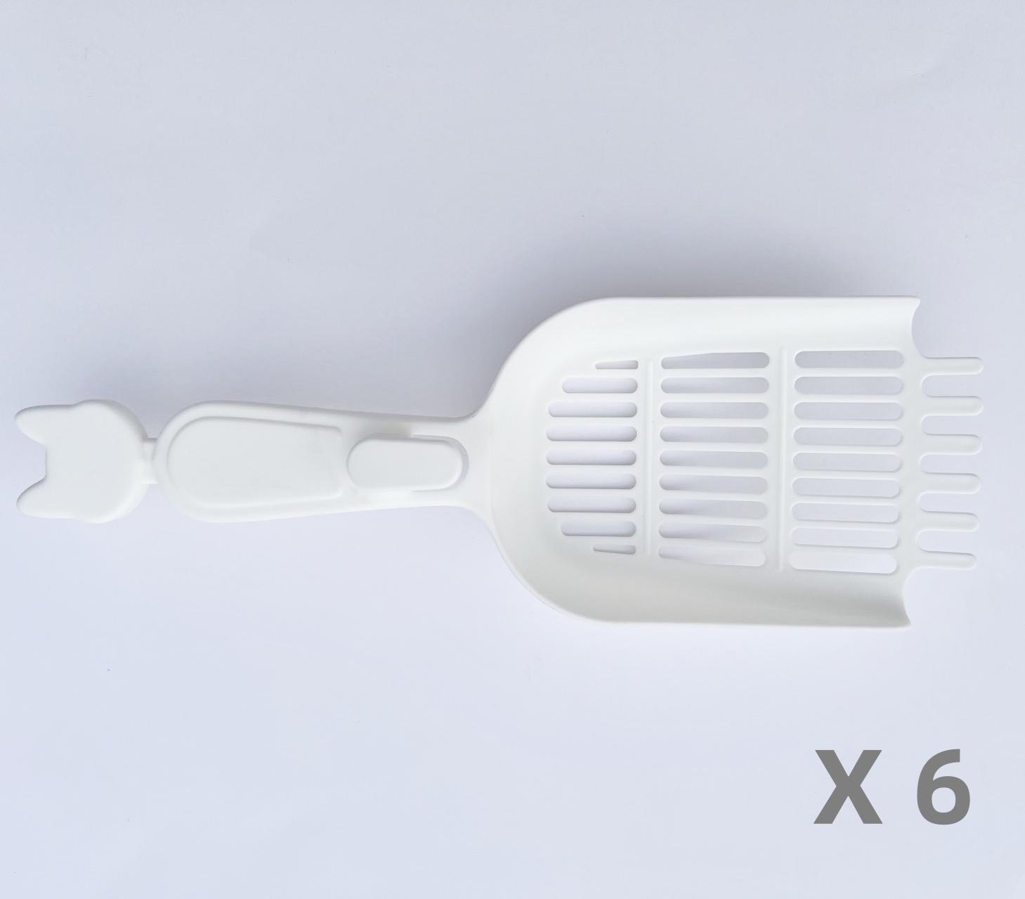 V278-6-X-CAT-LITTER-SCOOP-151003-00 YES4PETS Plastic Pet Cat Litter Pooper Scooper Puppy Rabbit Guinea Pig Waste Poop Scoop Cleaning Shovel - Image 1