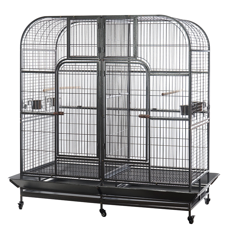 V278-B050F-94255-00 YES4PETS XXXL 185 cm Bird Cage Pet Parrot Aviary Perch Castor Wheel Removable Divider - Image 1