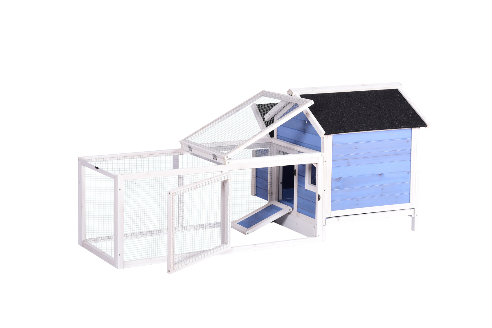 V278-CC466-D51-107-189890-00 YES4PETS Large Chicken Coop Rabbit Hutch Ferret Cage Hen Chook Cat House - Image 1