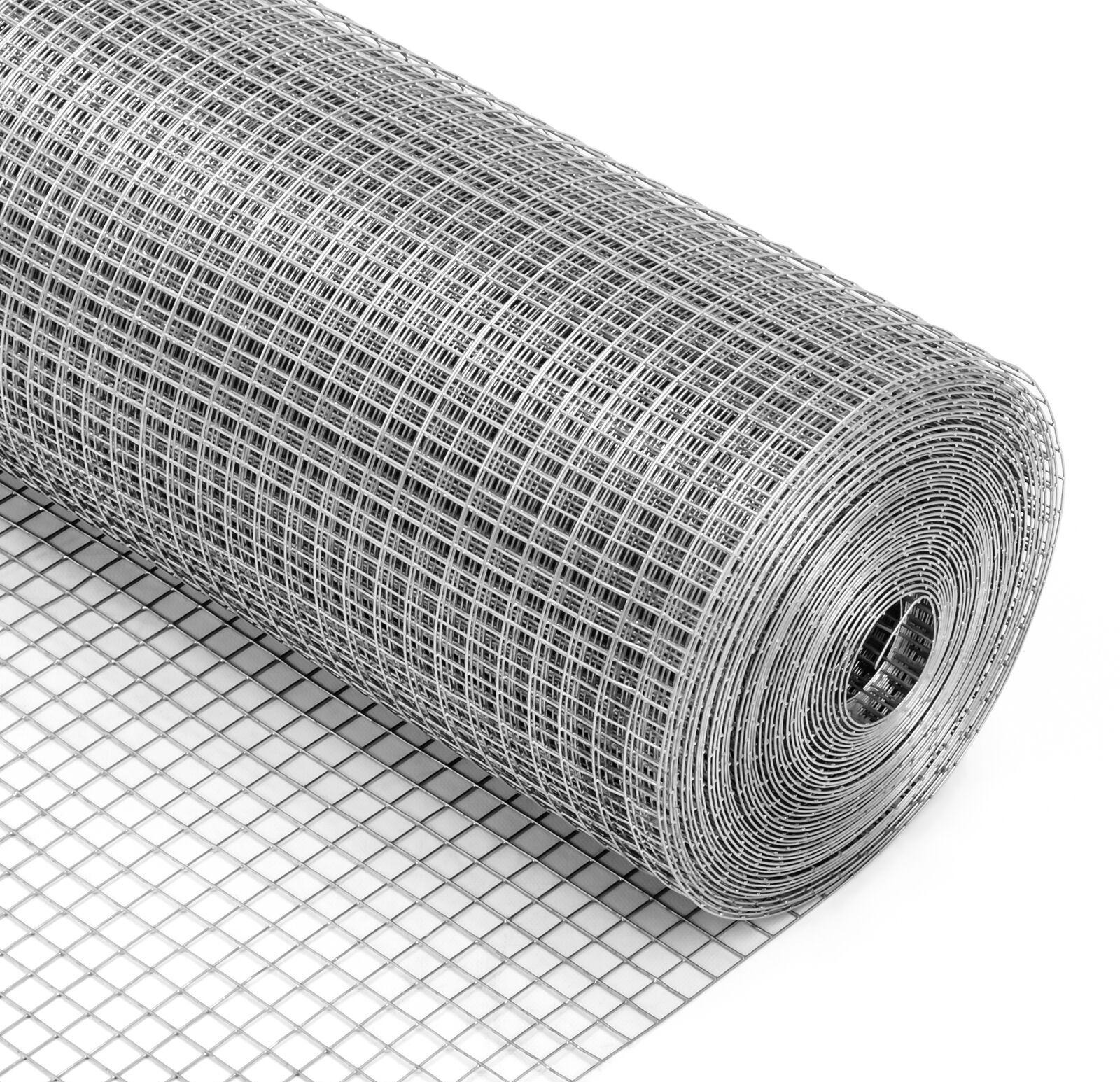 V278-CHICKEN-WIRE-1X40M-70645-00 YES4PETS 1 x 40M Galvanised Wire Mesh Garden Pet Chicken Coop Fencing Bird Netting Mesh - Image 1