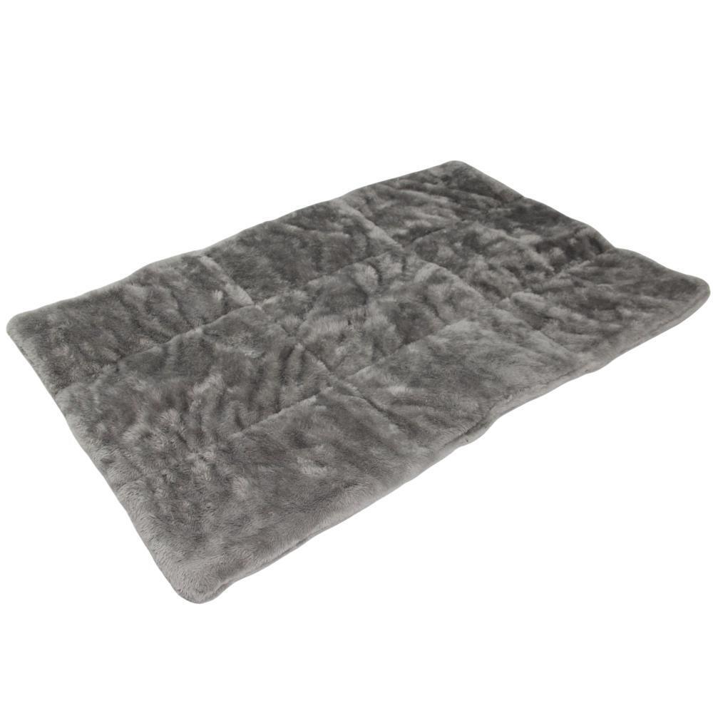 V278-GREY-MAT-24-155370-00 YES4PETS 24" Washable Pet Dog Bed Cat Beds Mat Pad Cushion Mattress - Image 1