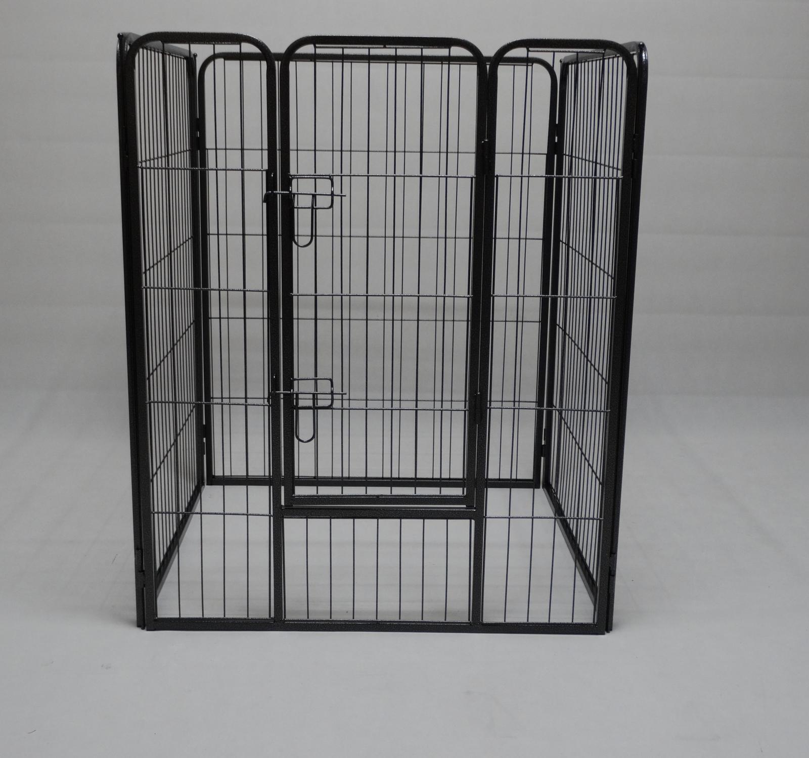 V278-HPL100-4-B-DOOR-73643-00 YES4PETS 4 Panels 100 cm Pet Dog Cat Puppy Rabbit Exercise Playpen Fence w Door - Image 1