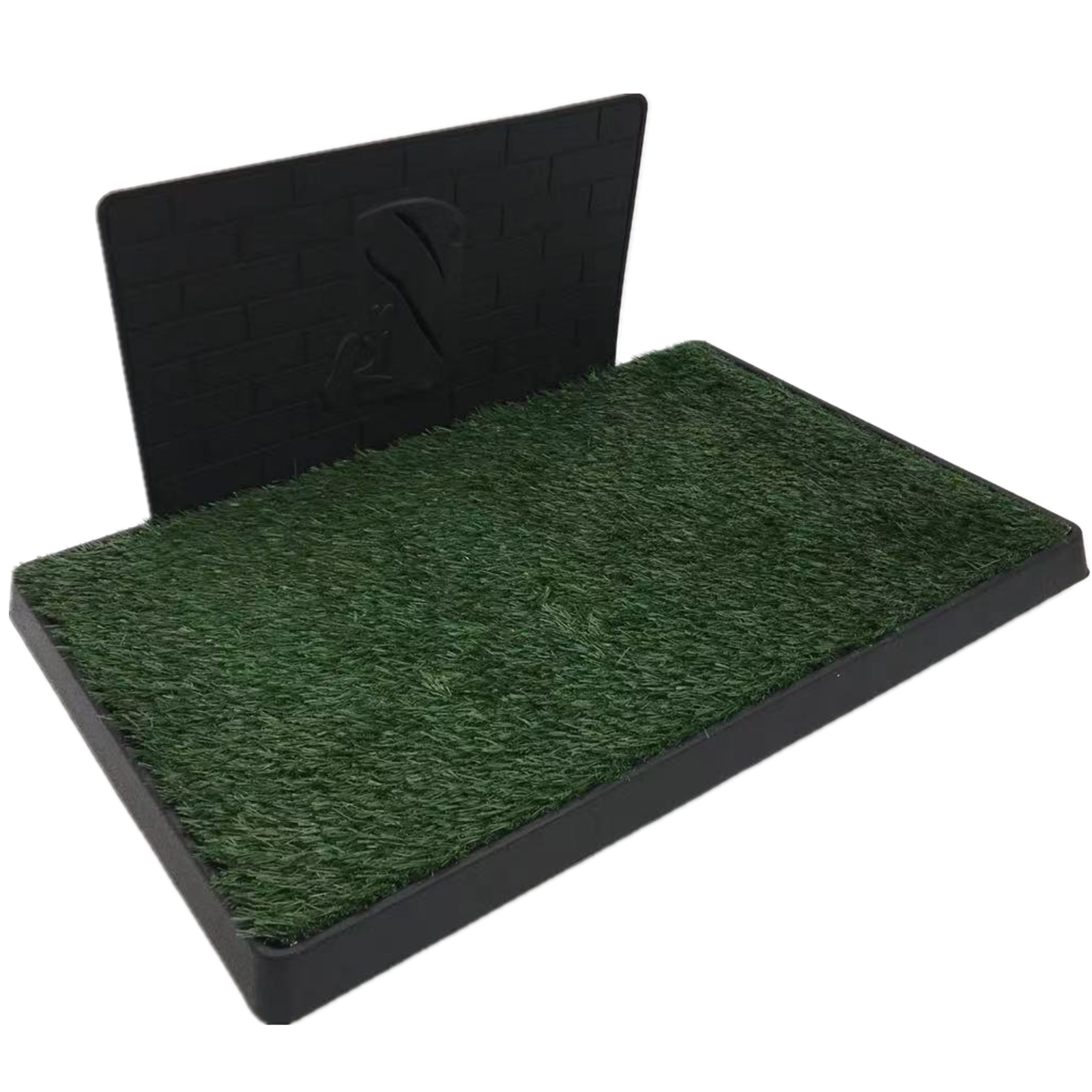 V278-KLW-051-POTTY-WALL-3GRASS-66466-00 YES4PETS XL Indoor Dog Puppy Toilet Grass Potty Training Mat Loo Pad pad with 3 grass - Image 1