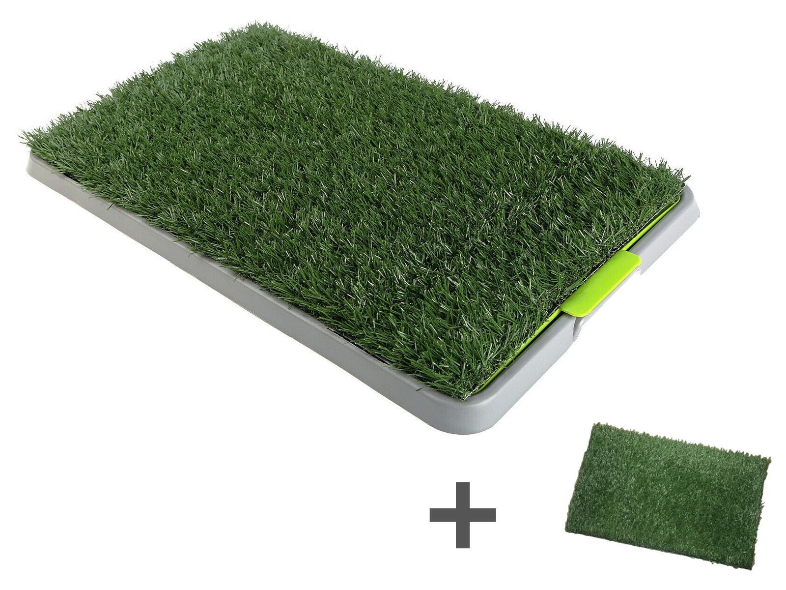 V278-PET-POTTY-HH202-2-X-GRASS-66884-00 YES4PETS Indoor Dog Puppy Toilet Grass Potty Training Mat Loo Pad pad With 2 Grass - Image 1