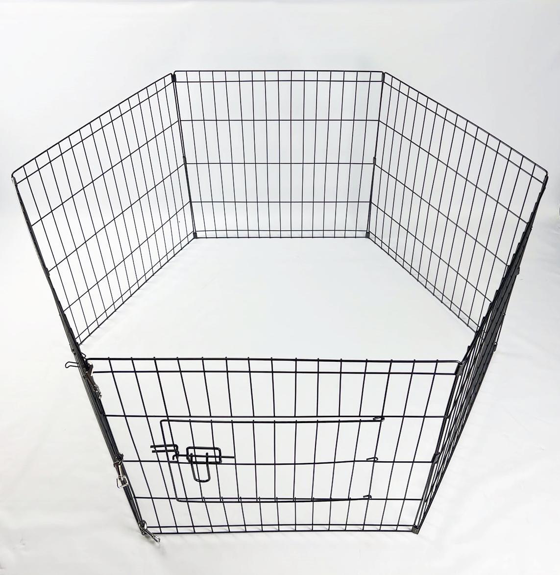 V278-PL24-6-97473-00 YES4PETS 6 Panel Dog Cat Exercise Playpen Puppy Enclosure Rabbit Fence - Image 1