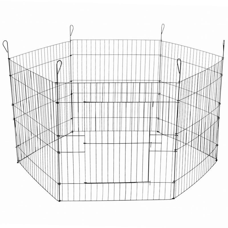 V278-PL24-6T-97472-00 YES4PETS 24' 6 Panel Pet Playpen Fold Exercise Cage Fence Enclosure - Image 1