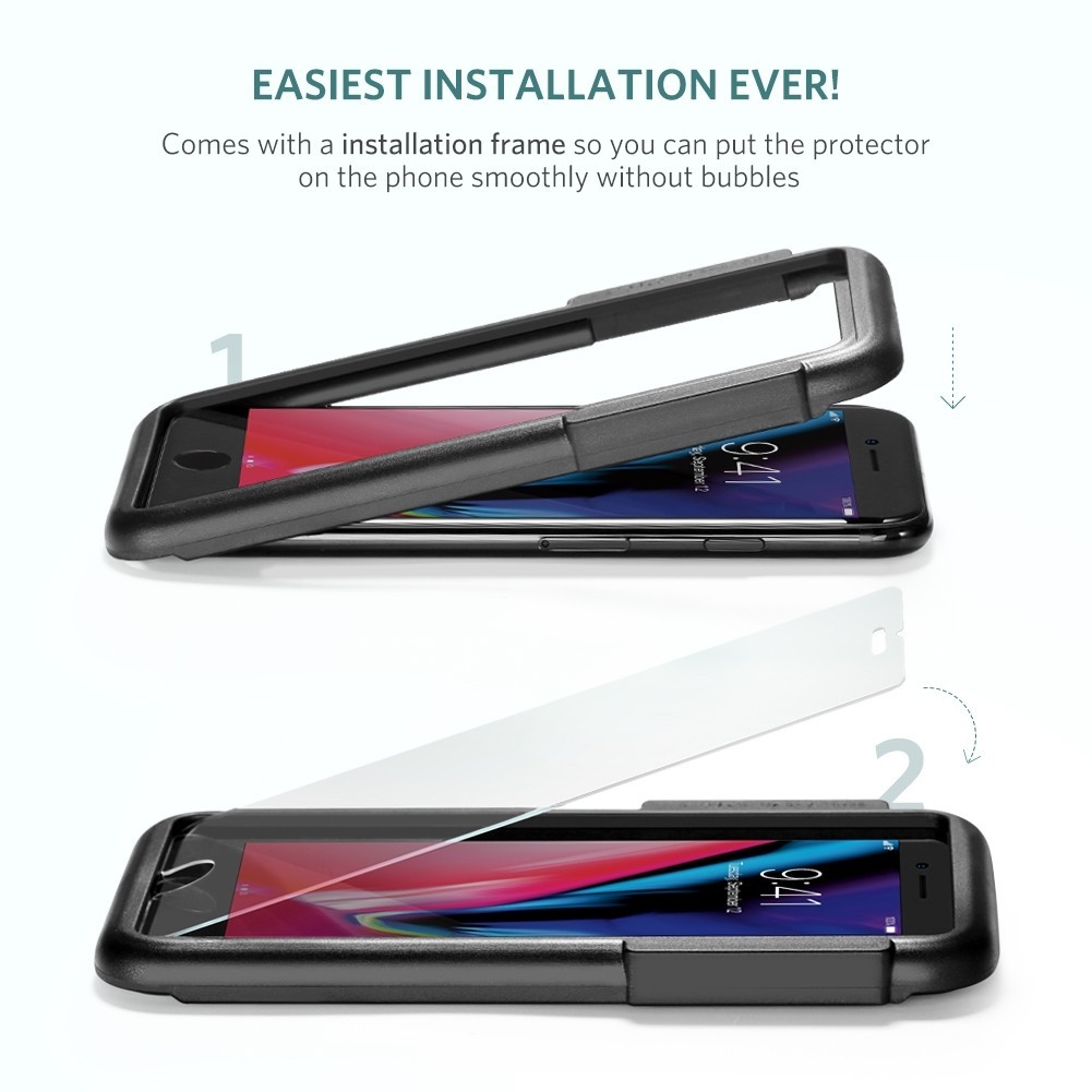 V28-ACBUGN60395-01_12 UGREEN 2.5D Round Edge HD Screen Protector, 2 Pack Tempered Glass For iPhone 7/8 Plus 5.5 inch 60395 - Image 1