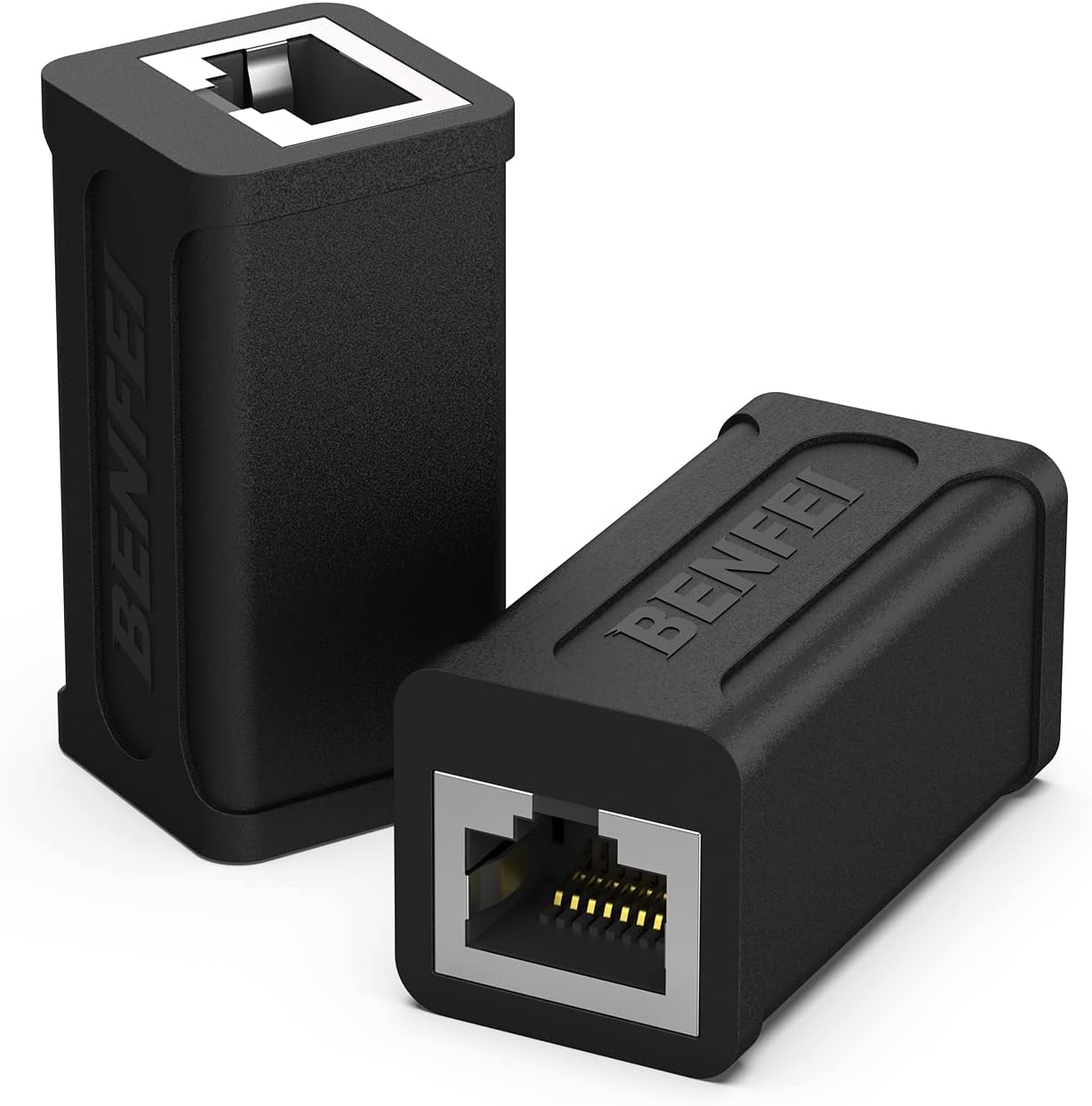 V28-ELEBEN264BK-202502281146-00 BENFEI RJ45 Inline Coupler, Cat7 Cat6 Cat5e Ethernet Coupler Female to Female - Image 1