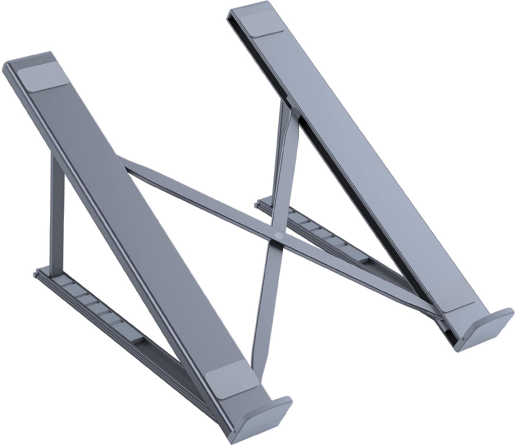 V28-ELECHOH055GY-131816-00 CHOETECH H055-GY Aluminum Foldable Laptop Stand - Image 1