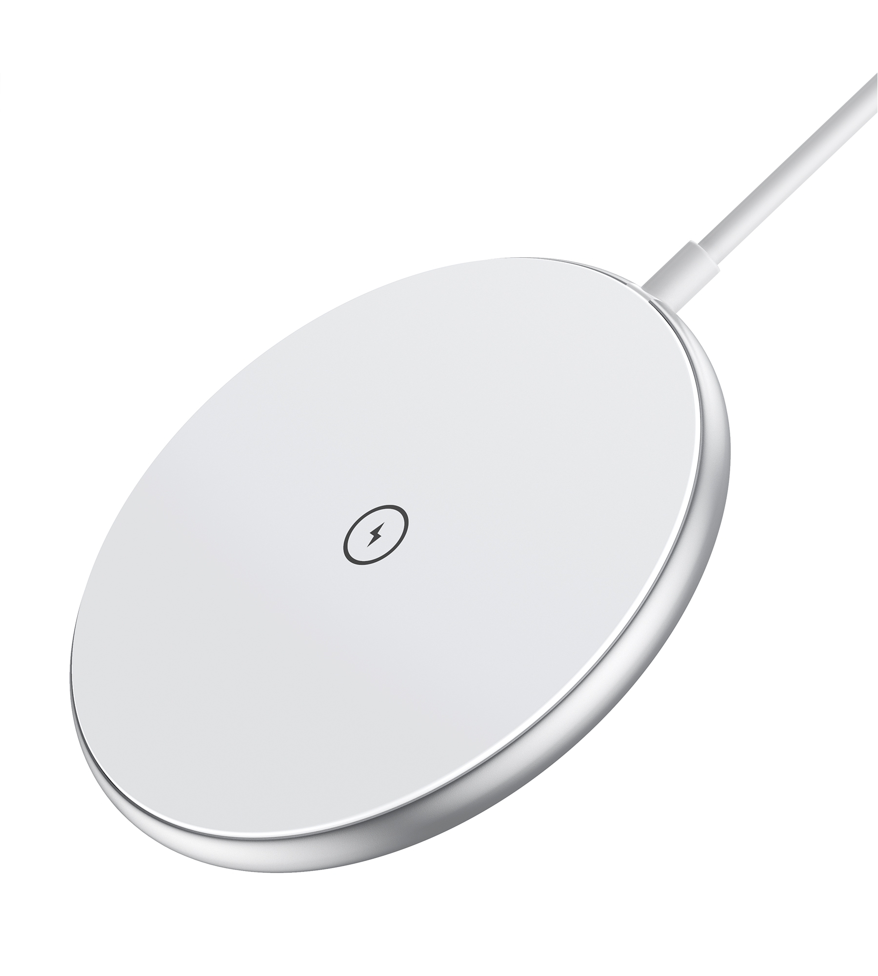 V28-ELECHOT580F-66494-00 CHOETECH T580-F 15W Magsafe Wireless Fast Charger With 1M Cable (White) - Image 1