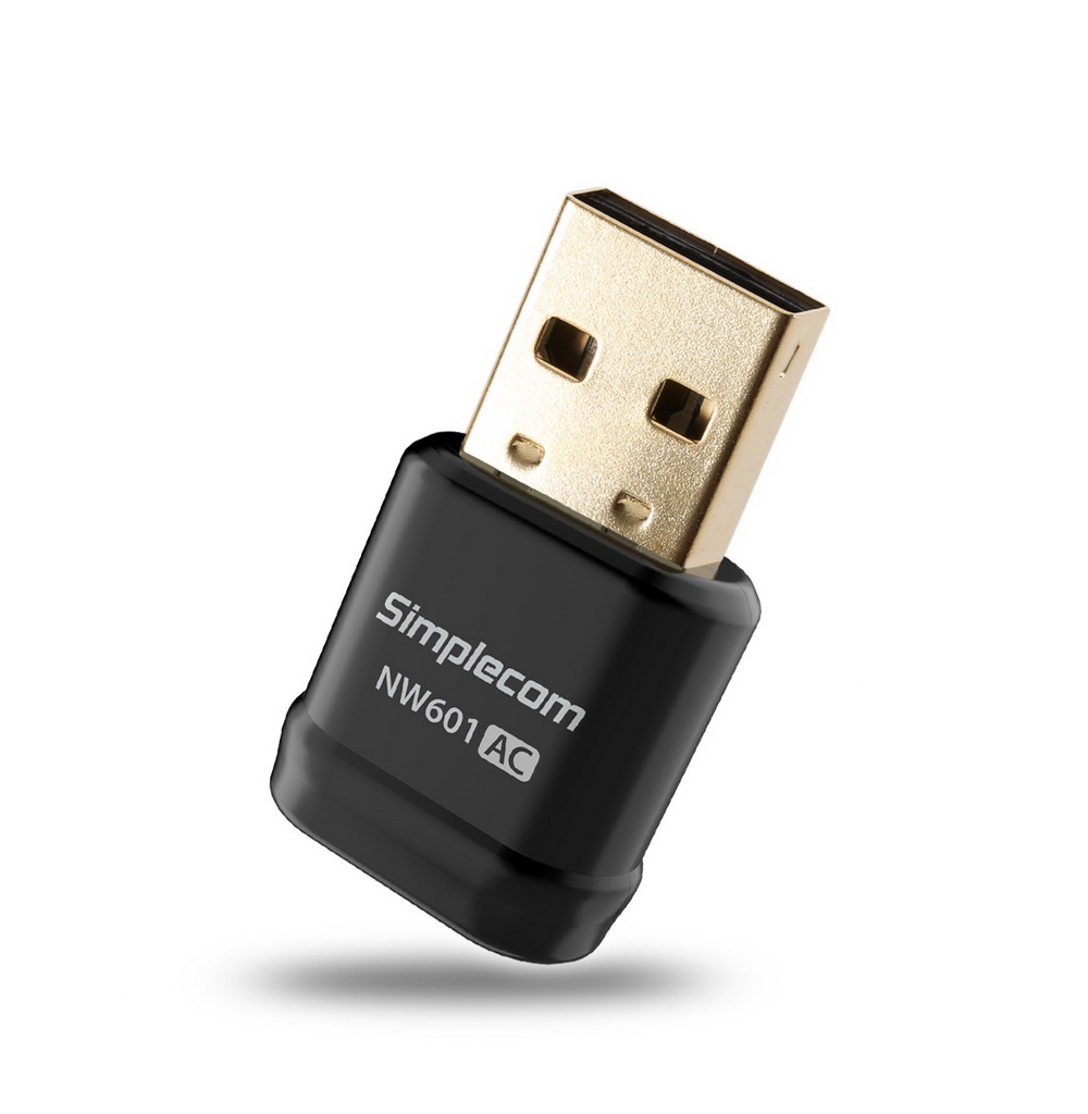 V28-NW601-01_18 Simplecom NW601 AC600 Mini WiFi Dual Band Wireless USB Adapter - Image 1