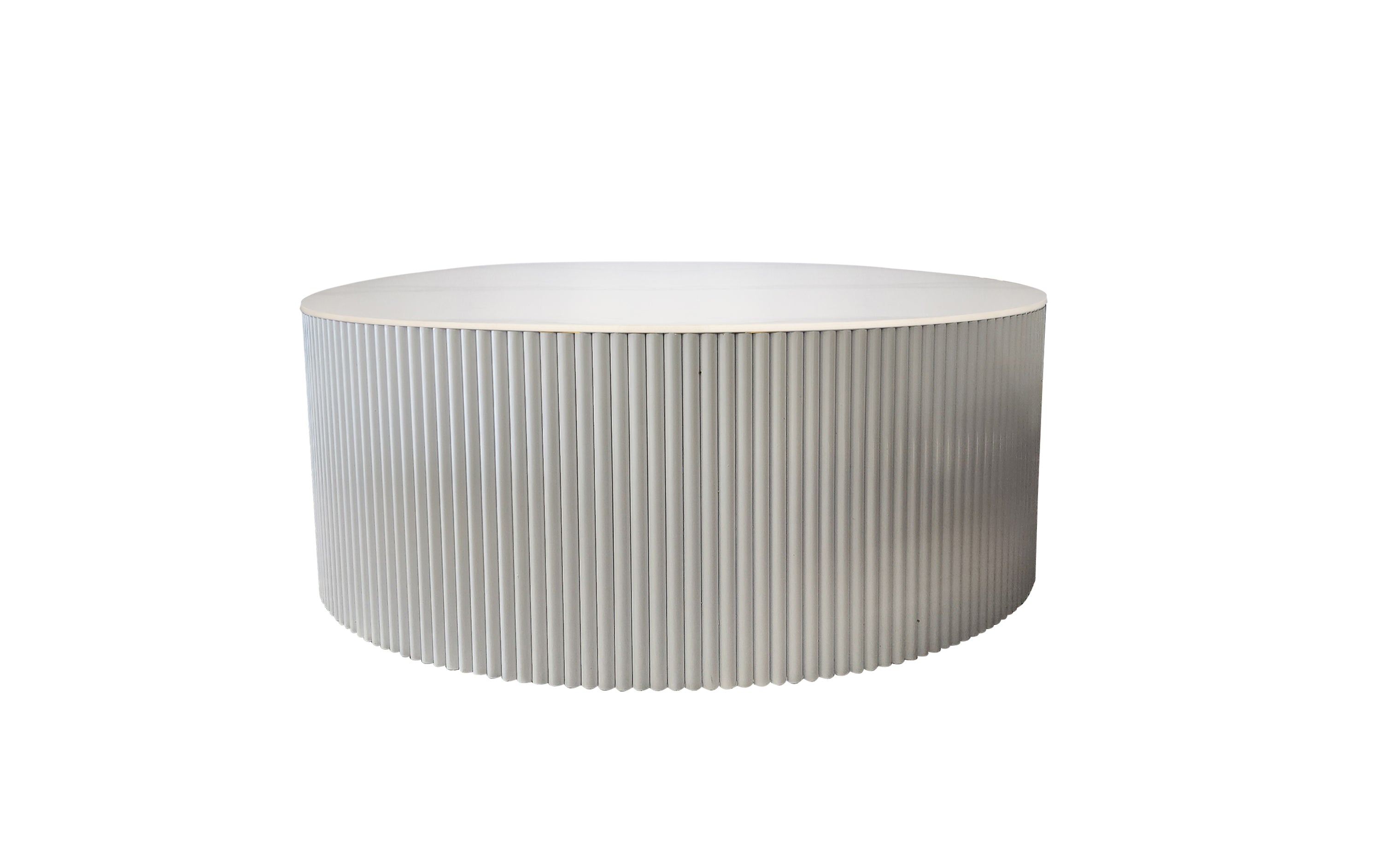 V292-CT-RPLE-WHITEBASE-WHITEMARBLE-202503111322-00 Ripple White Coffee Table - White Marble - Image 1