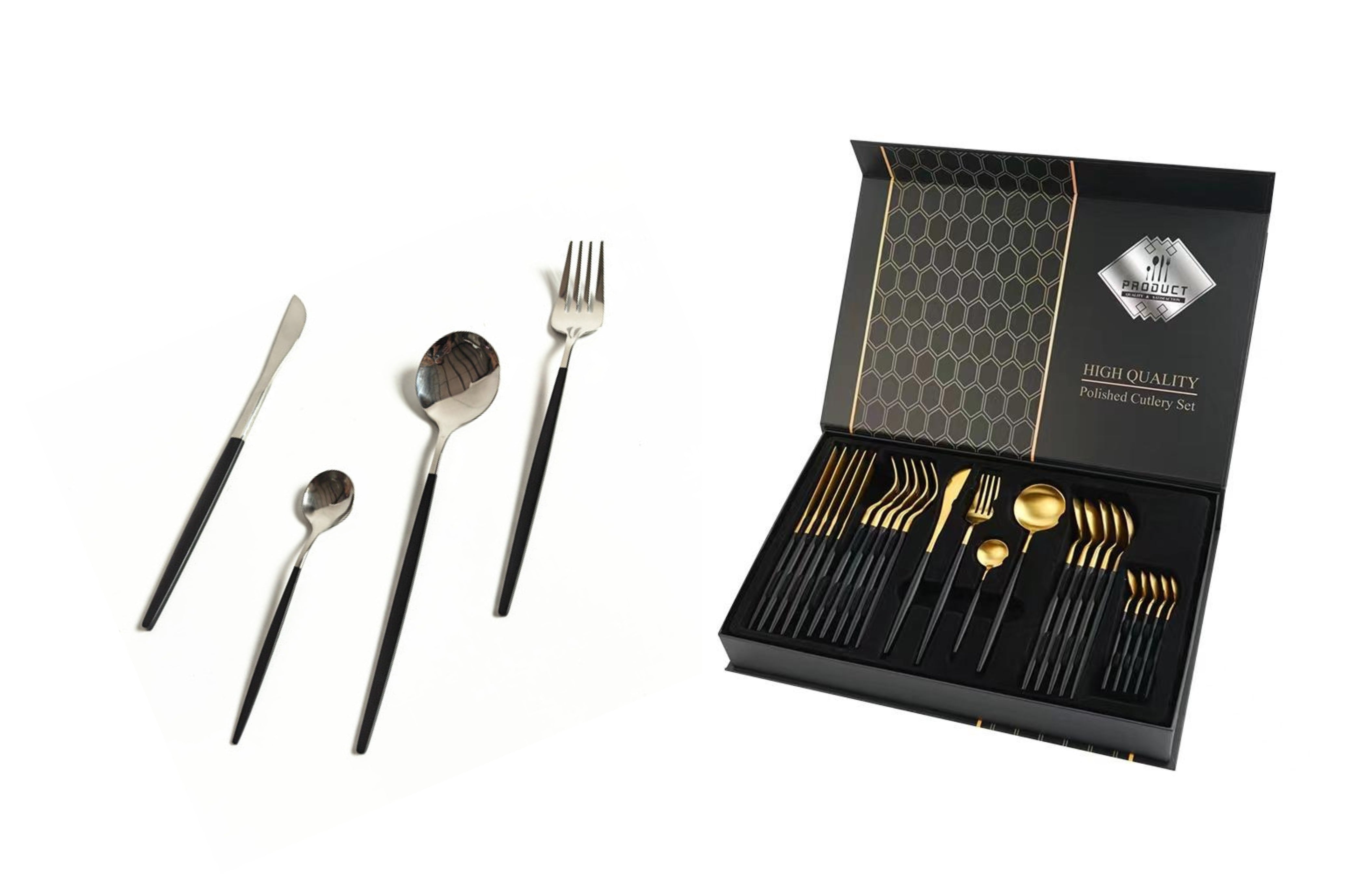V292-HD-CUTLERY-KEILYSET-GOLD-202503111322-00 Keily Deluxe Cutlery Set - Gold - Image 1