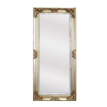 V292-M-DLUX-M-CHAMP-72207-00 Deluxe French Provincial Ornate Mirror - Champagne - 90cm x 170cm - Image 1