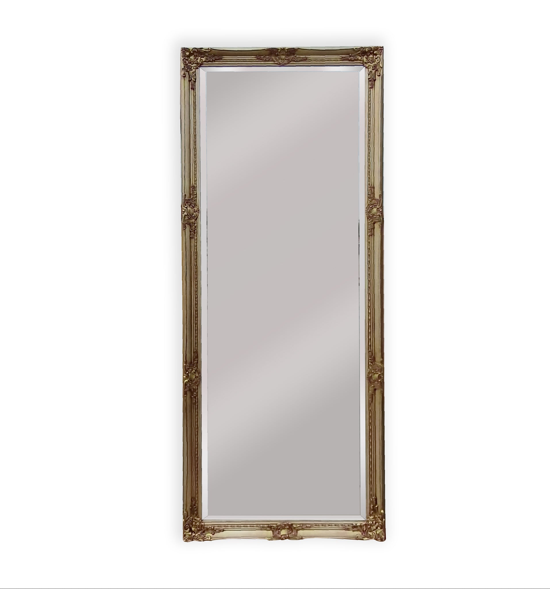 V292-MIRR-FRN007-51582-00 French Provincial Ornate Mirror - Champagne - Medium 70cm x 170cm - Image 1