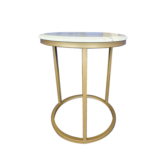 V292-SDT-KEL002-champagnesidetable_540x_v_1636937123-00 Kelly Side Table - White on Champagne - 45cm - Image 1