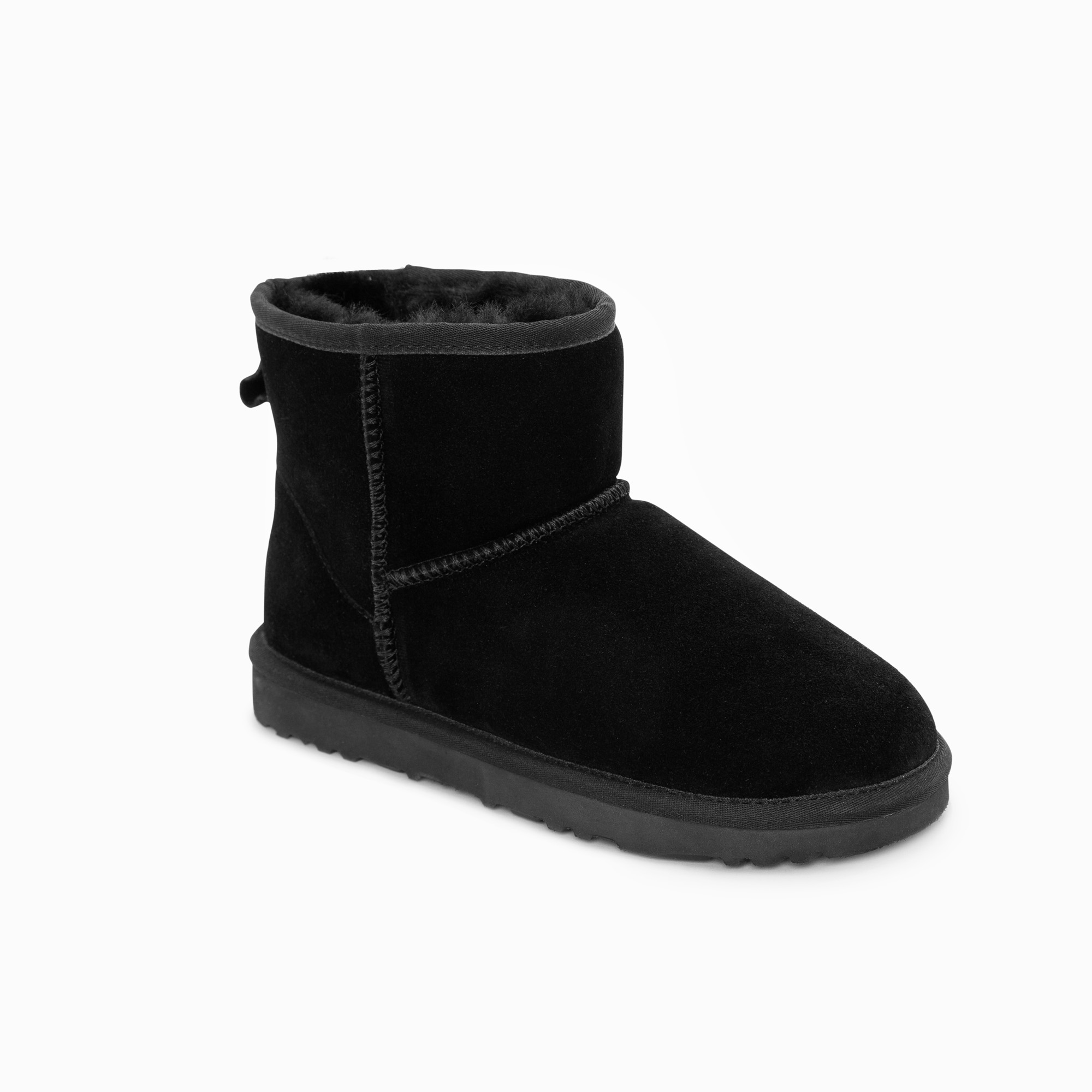 V317-OB664-BLACK-42-94881-01 Ugg Boots Genuine Australian Sheepskin Unisex Mini Classic Suede (Black, EU42) - Image 1