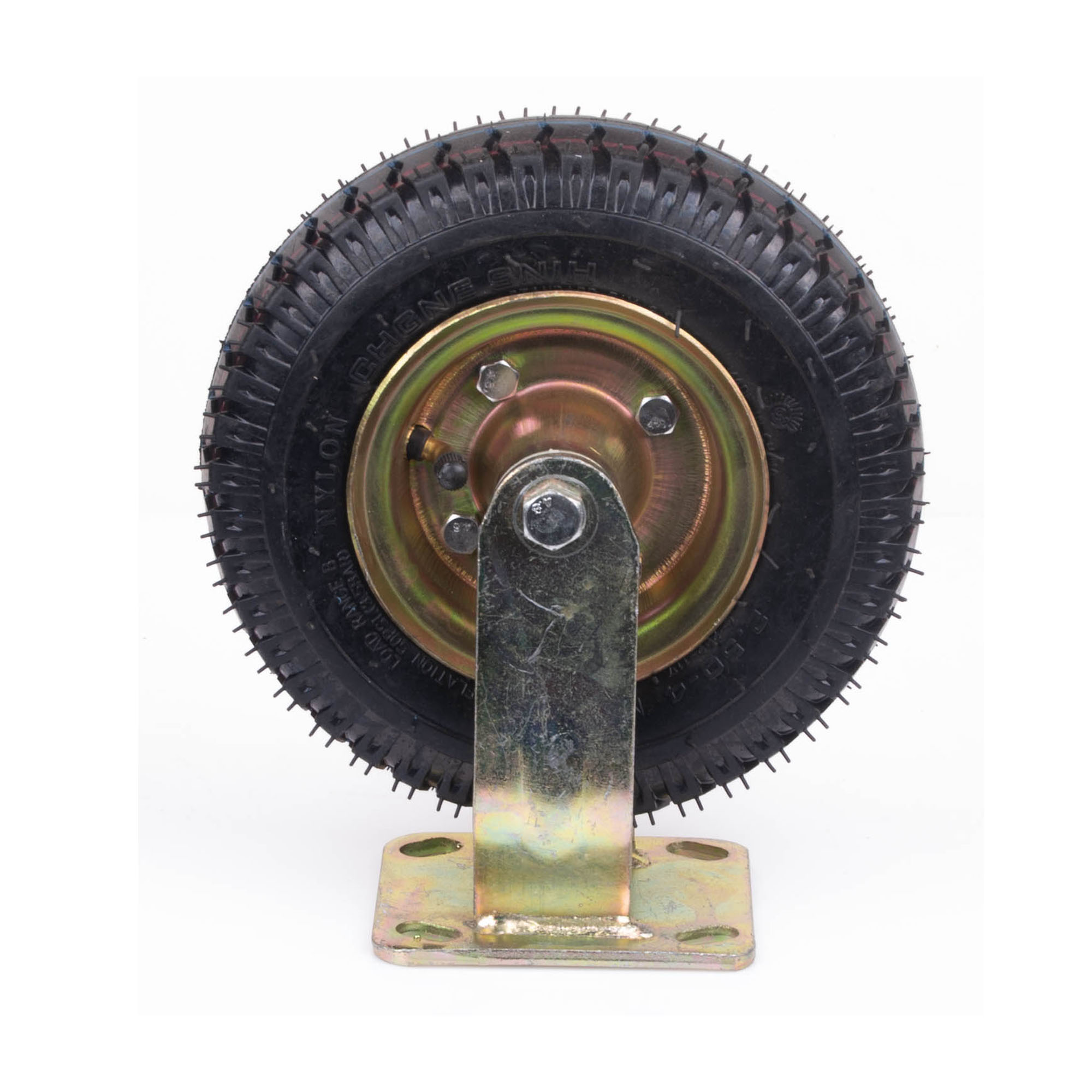 V324-1X8ININFTYRE-FX-151047-00 8 Inch Fixed Castor Caster Pneumatic Tyres Tyre Wheel Trolley Cart Wheelbarrow - Image 1