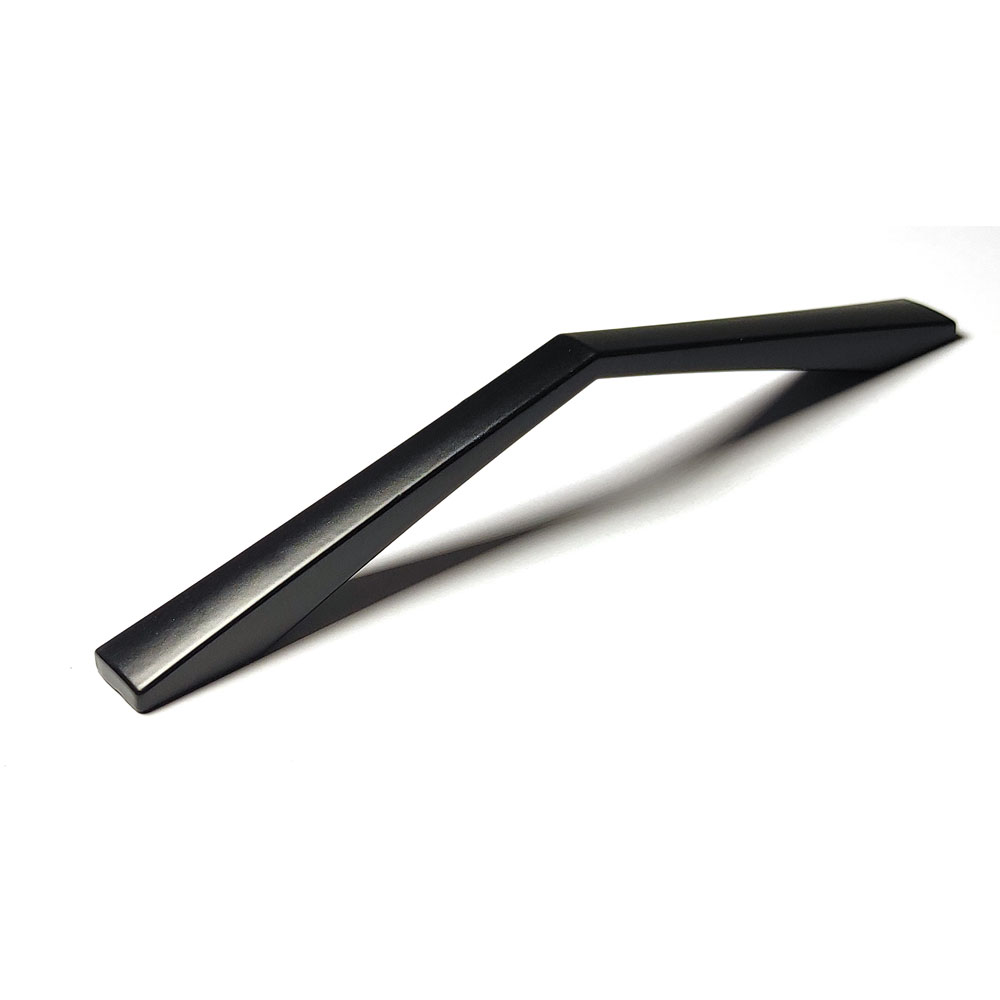 V324-2012BK-128-Cabinet-Handle-2012-black-128-1-00 128MM Black Zinc Alloy Kitchen Nickel Door Cabinet Drawer Handle Pulls - Image 1
