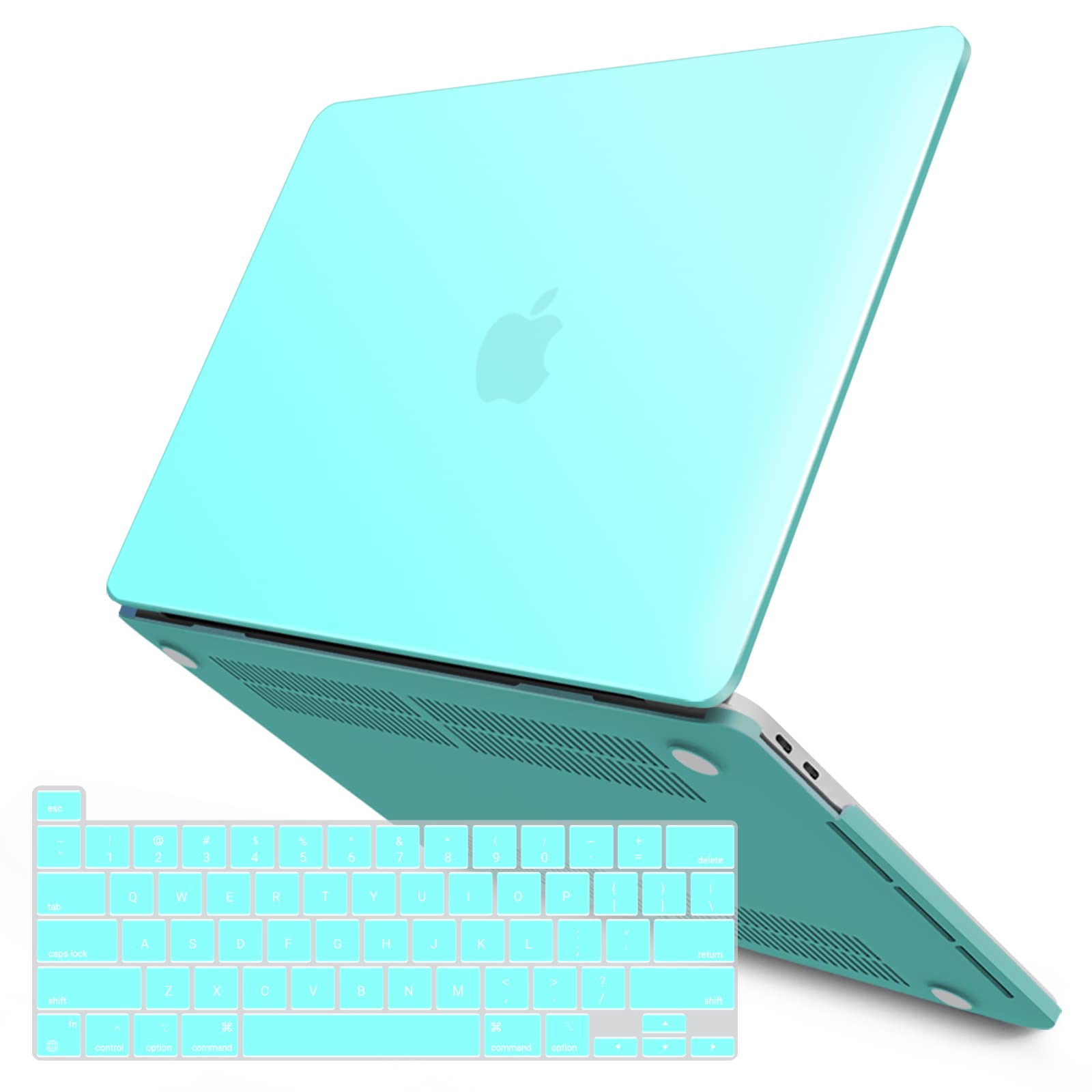 V324-A2251-M-TB-59468-00 Turquoise MacBook Pro 13 Inch Case 2016-2023 M1 M2 A2338 A2289 A2251 A2159 Hard Shell Case Keyboard Cover - Image 1