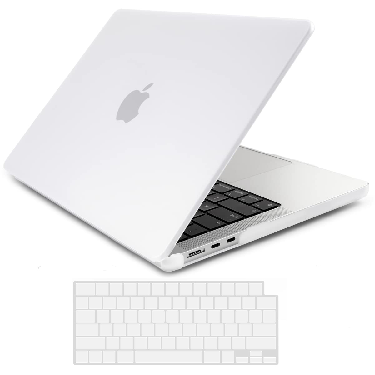 V324-A2681-M-CLEAR-82570-00 Suitable for 2023 2022 MacBook Air 13 inch case M2 Model A2681 Hard Shell Case Keyboard Cover White - Image 1