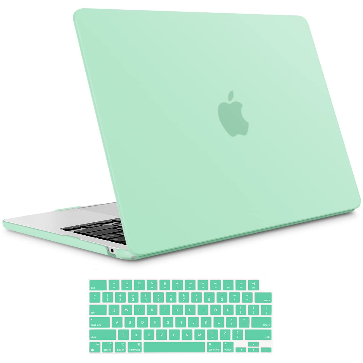 V324-A2681-M-GREEN-82568-00 Suitable for 2023 2022 MacBook Air 13 inch case M2 Model A2681 Hard Shell Case Keyboard Cover Green - Image 1
