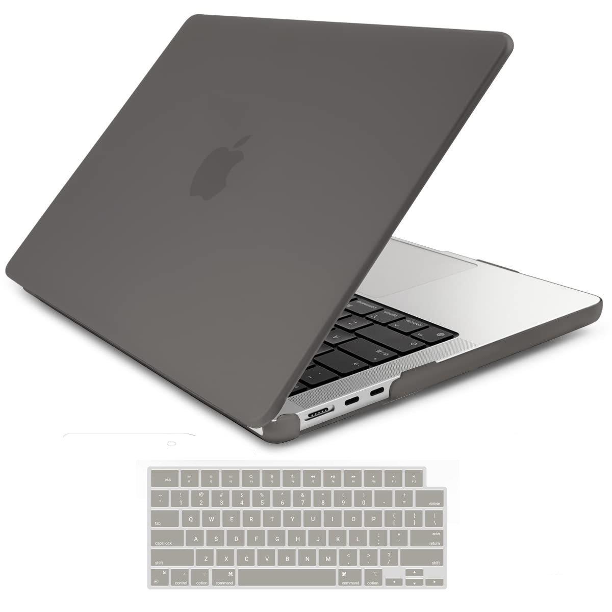 V324-A2681-M-GREY-82567-00 Suitable for 2023 2022 MacBook Air 13 inch case M2 Model A2681 Hard Shell Case Keyboard Cover Grey - Image 1