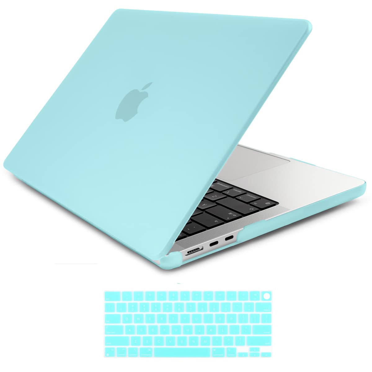 V324-A2681-M-TB-82563-00 Suitable for 2023 2022 MacBook Air 13 inch case M2 Model A2681 Hard Shell Case Keyboard Cover Turquoise - Image 1