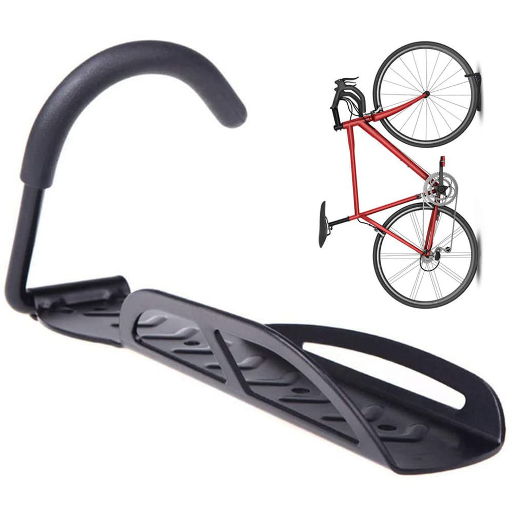 V324-BKHG-130928-00 1x Bike Rack Garage Wall Mount Hanger Hooks Storage Bicycle Vertical for Indoor Shed with Screws - Image 1