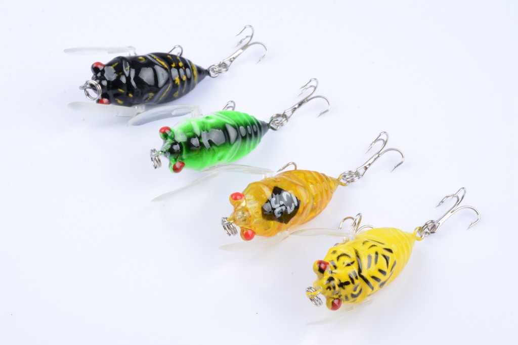 V324-LD-ST002-151063-00 4x Popper Poppers 5cm Fishing Lure Lures Surface Tackle Fresh Saltwater - Image 1