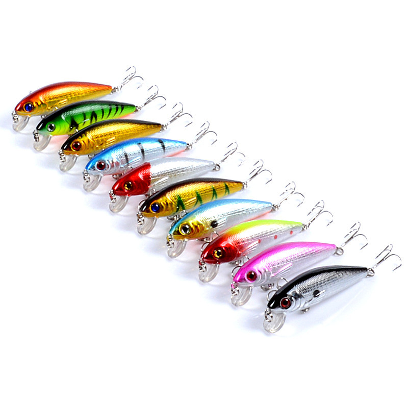 V324-M0201-M0201-1-00 10x Popper Poppers 7.2cm Fishing Lure Lures Surface Tackle Fresh Saltwater - Image 1