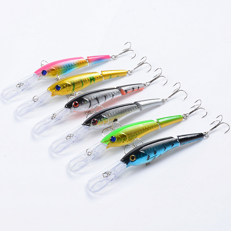 V324-M0208-M0208-1-00 6x Popper Minnow 13.3cm Fishing Lure Lures Surface Tackle Fresh Saltwater - Image 1
