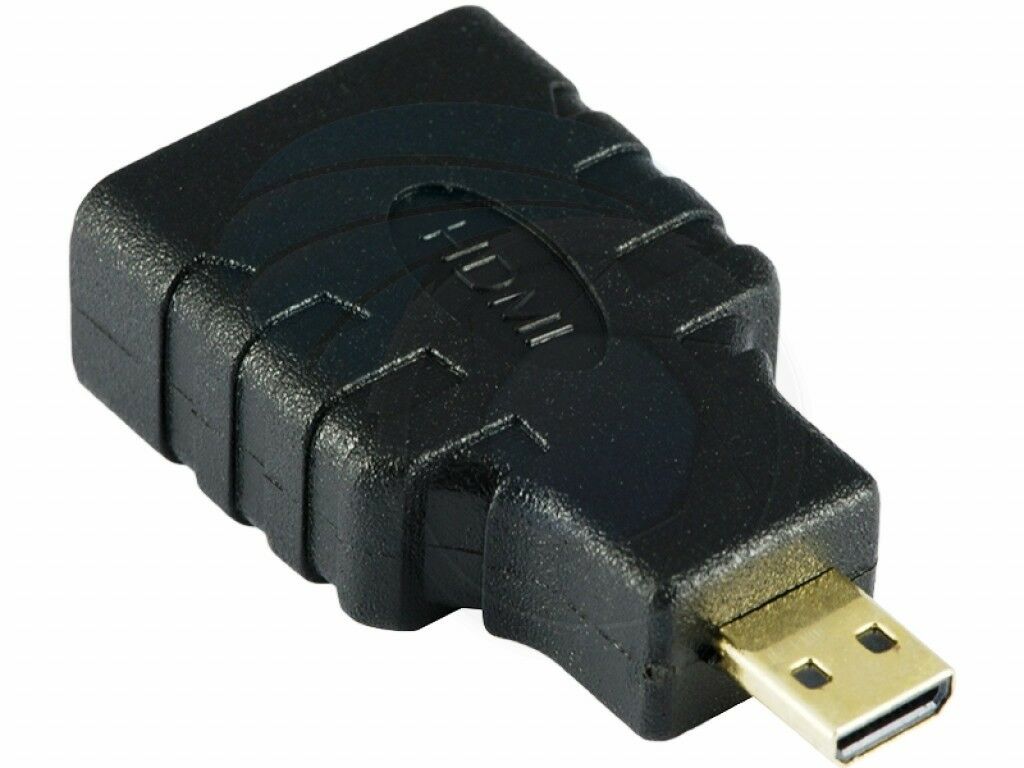 V324-MINIHD-MICRO-HDMI-MALE-HDMI-FEMALE-1-00 Micro HDMI Male TO HDMI Female Adapter convertor - Image 1