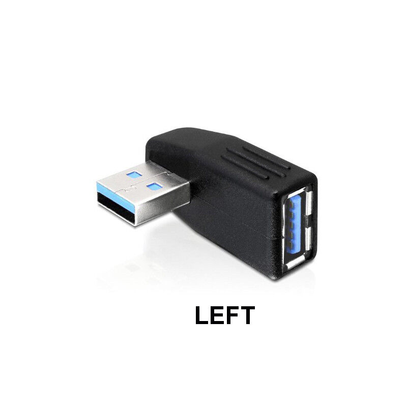 V324-UPUSB30MF-LF-91174-00 USB 3.0 Vertical Left Male to Mini USB Female Plug Adapters - Image 1